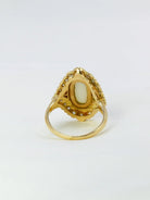 Bague marquise or jaune opale diamants - Castafiore