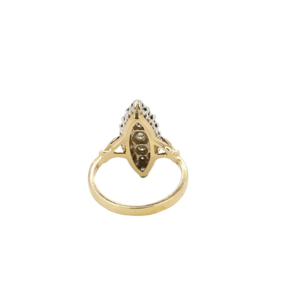 Bague marquise vintage diamants 0,5 ct - Castafiore