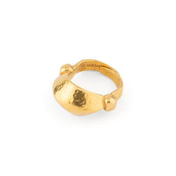 Bague martelé bombée du créateur Lalaounis - Castafiore
