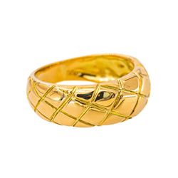 Bague matelassée Or jaune - Castafiore