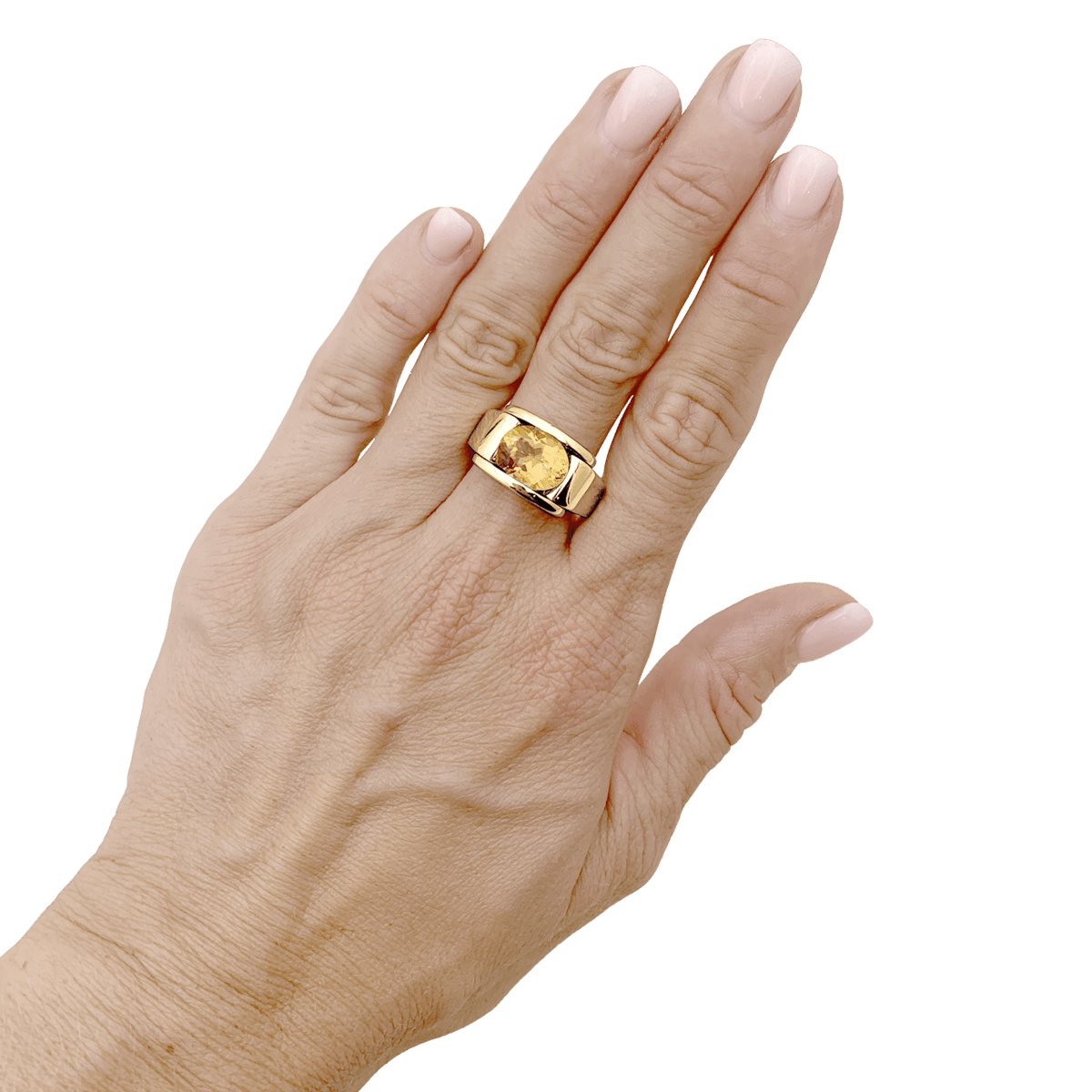 Bague MAUBOUSSIN "Alessandra" en or jaune et citrine - Castafiore