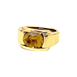 Bague MAUBOUSSIN "Alessandra" en or jaune et citrine - Castafiore