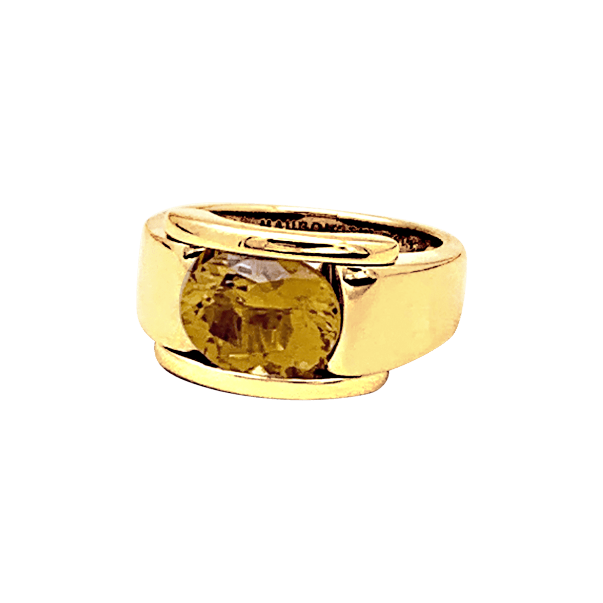 Bague MAUBOUSSIN "Alessandra" en or jaune et citrine - Castafiore