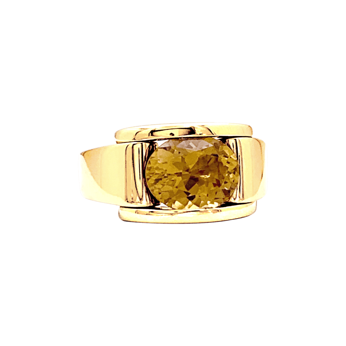 Bague MAUBOUSSIN "Alessandra" en or jaune et citrine - Castafiore