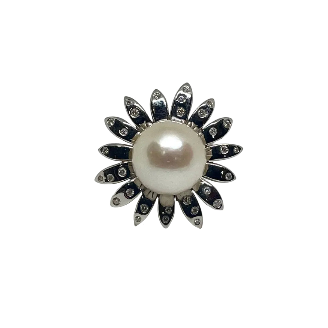 Bague MAUBOUSSIN Au café des 2 amours en or blanc et perle de culture - Castafiore