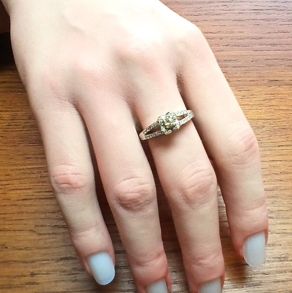 Bague MAUBOUSSIN Chance of love en or gris et diamant - Castafiore