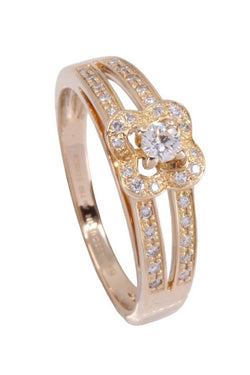 Bague MAUBOUSSIN "Chance of love " en or rose et diamants - Castafiore