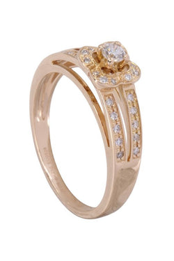 Bague MAUBOUSSIN "Chance of love " en or rose et diamants - Castafiore