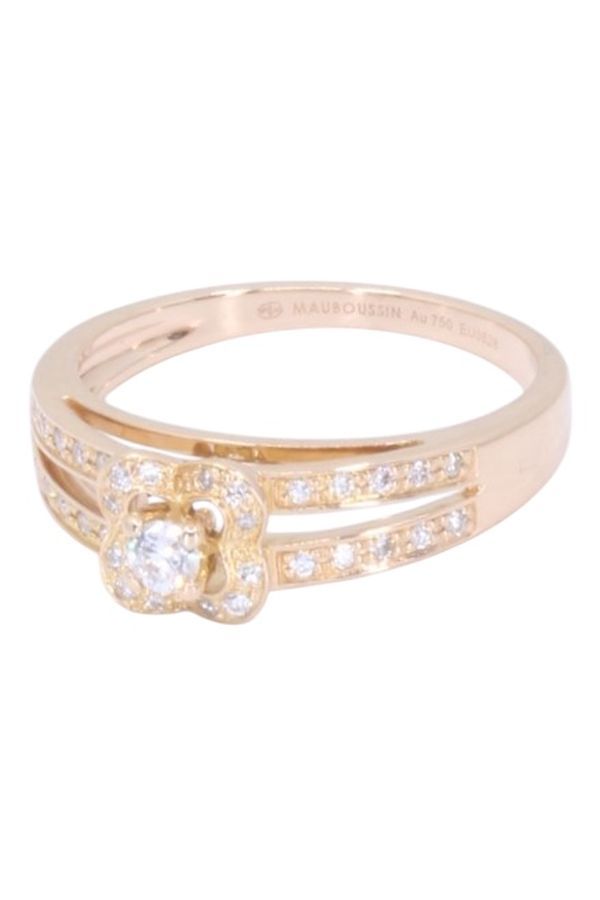 Bague MAUBOUSSIN "Chance of love " en or rose et diamants - Castafiore