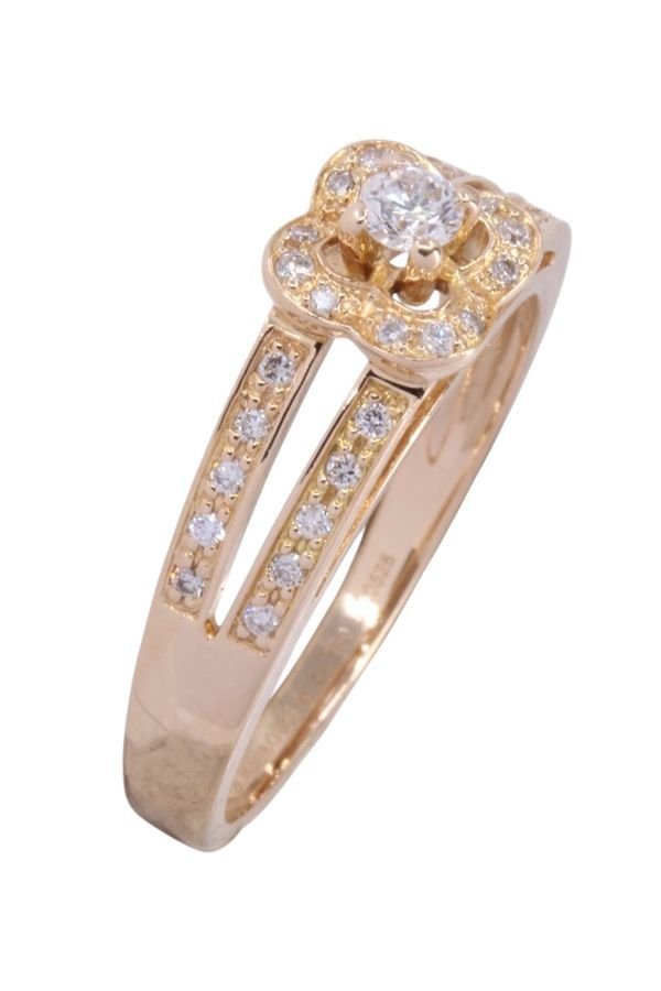 Bague MAUBOUSSIN "Chance of love " en or rose et diamants - Castafiore