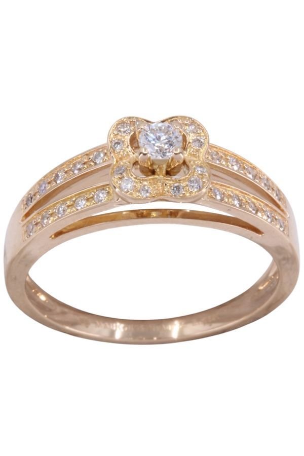 Bague MAUBOUSSIN "Chance of love " en or rose et diamants - Castafiore