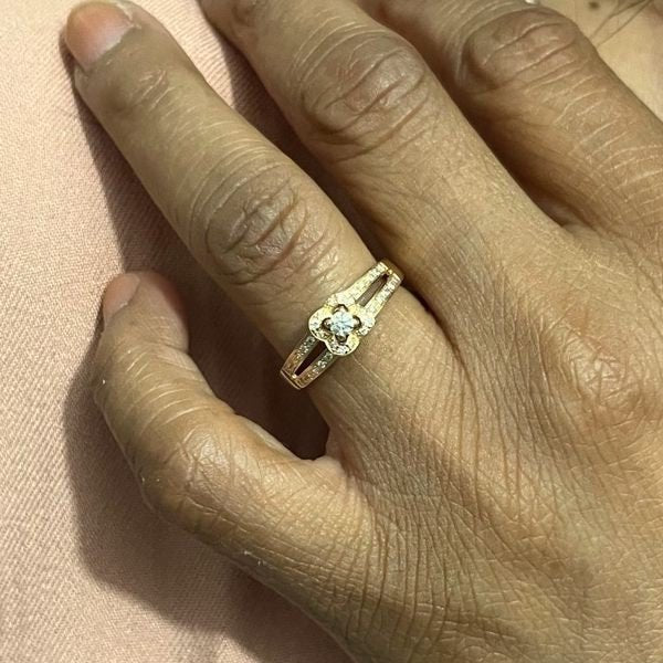 Bague MAUBOUSSIN "Chance of love " en or rose et diamants - Castafiore