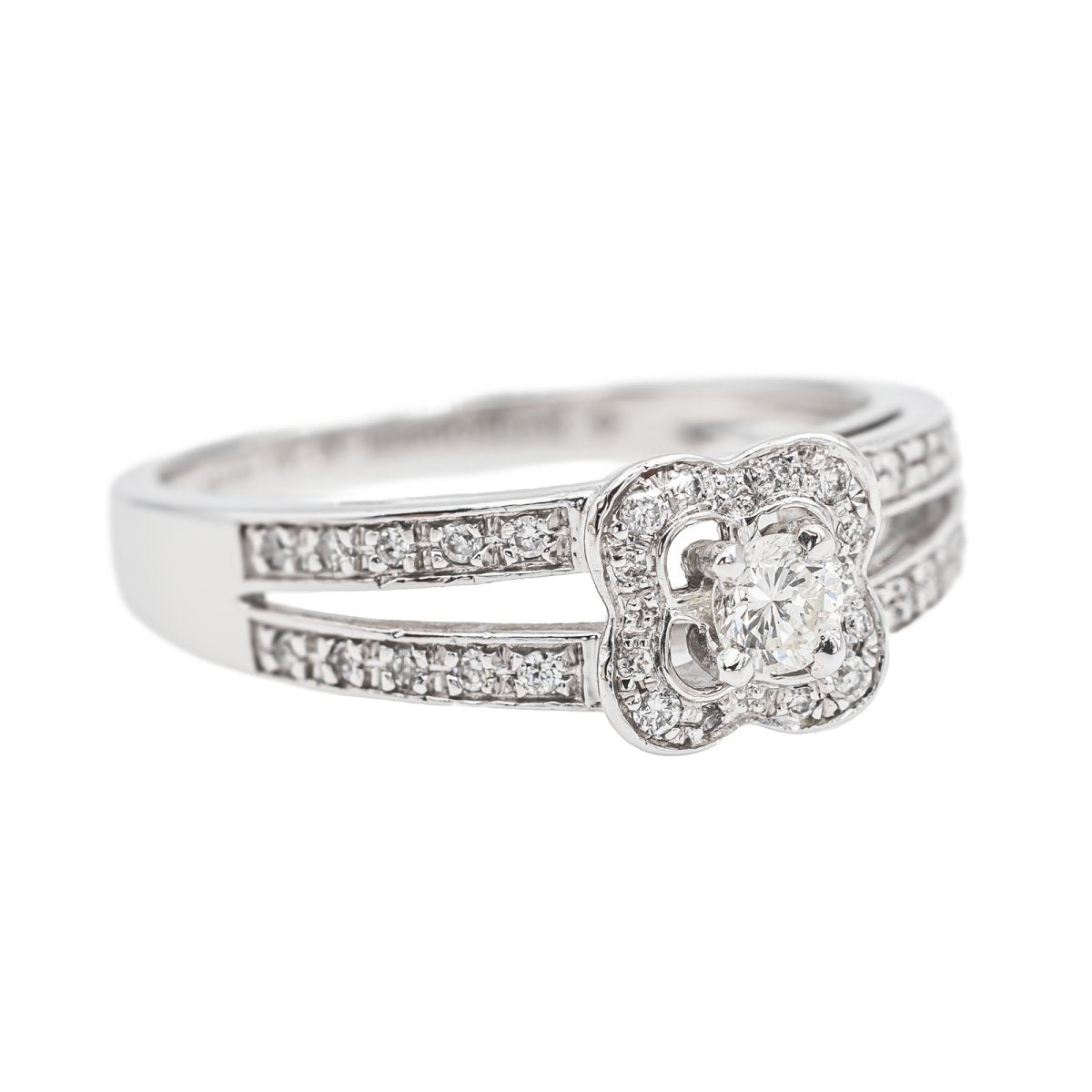 Bague MAUBOUSSIN "Chance of Love N°1" en or blanc et diamants - Castafiore