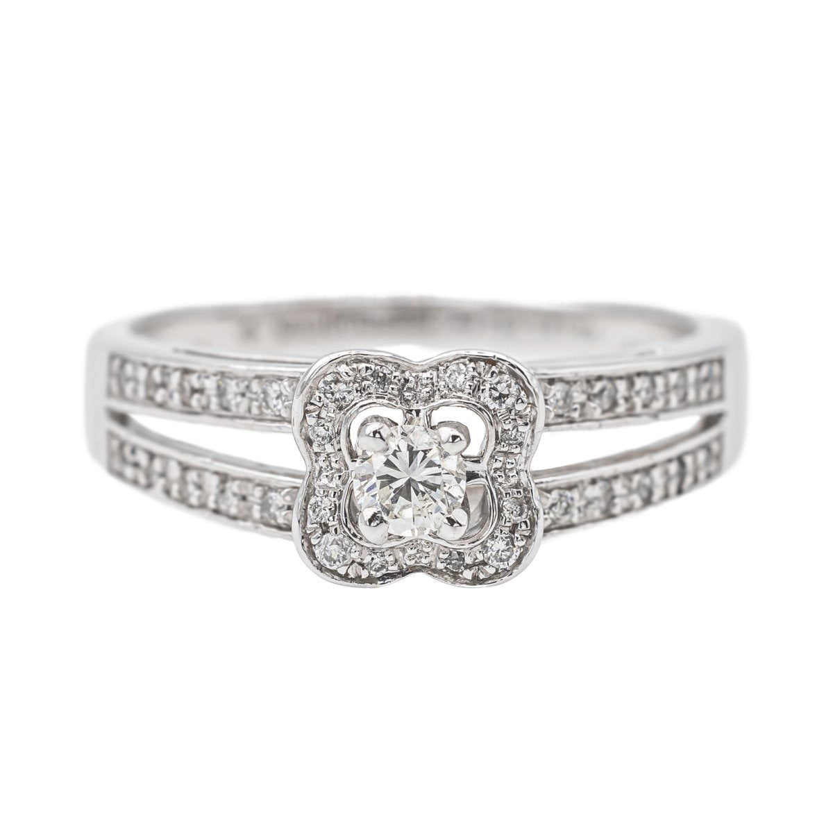 Bague MAUBOUSSIN "Chance of Love N°1" en or blanc et diamants - Castafiore