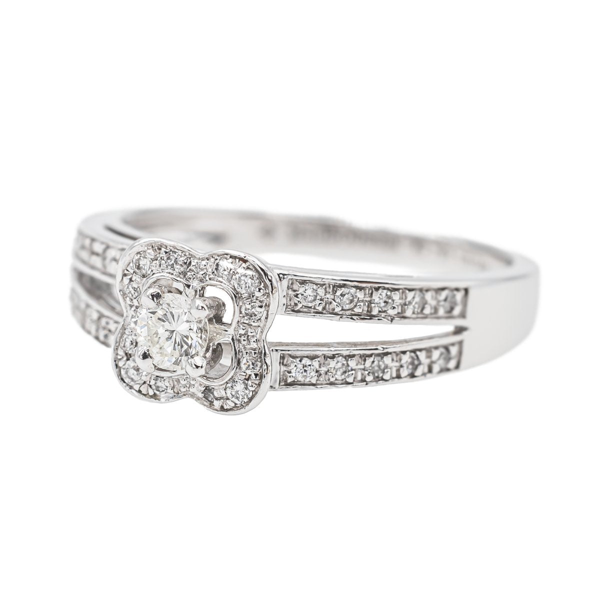 Bague MAUBOUSSIN "Chance of Love N°1" en or blanc et diamants - Castafiore