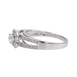 Bague MAUBOUSSIN "Chance of Love N°2" en or blanc et diamants - Castafiore