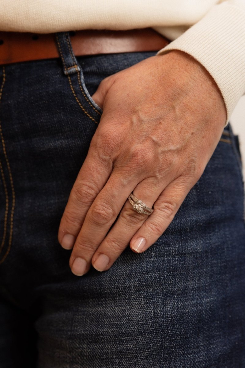 Bague MAUBOUSSIN "Chance of Love n°2" en or blanc et diamants - Castafiore