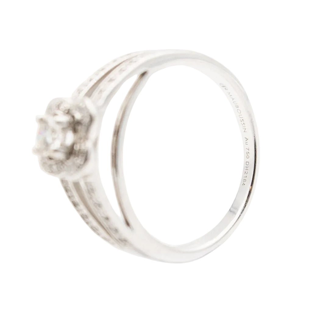 Bague MAUBOUSSIN "Chance of Love n°2" en or blanc et diamants - Castafiore