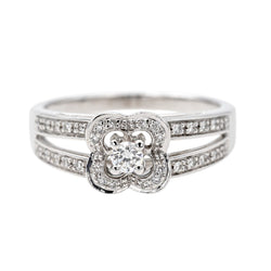 Bague Mauboussin Chance of love Or blanc Diamant - Castafiore