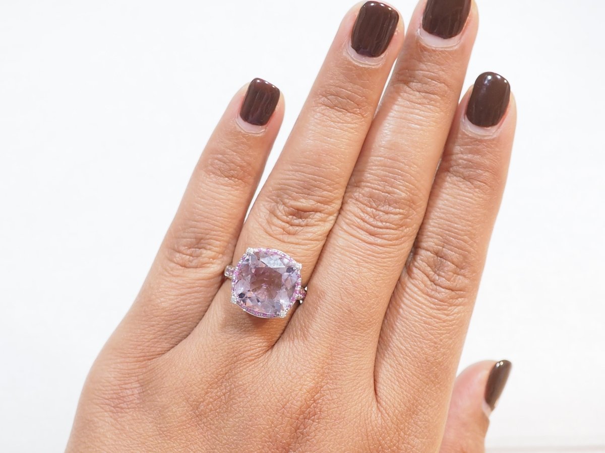 Bague Mauboussin "Couleur d'Amour" en or blanc et Améthyste - Castafiore