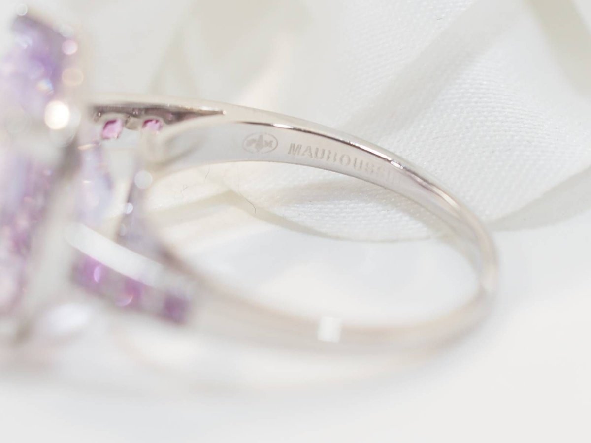 Bague Mauboussin "Couleur d'Amour" en or blanc et Améthyste - Castafiore