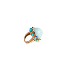 Bague MAUBOUSSIN en or jaune avec cabochon de turquoise - Castafiore