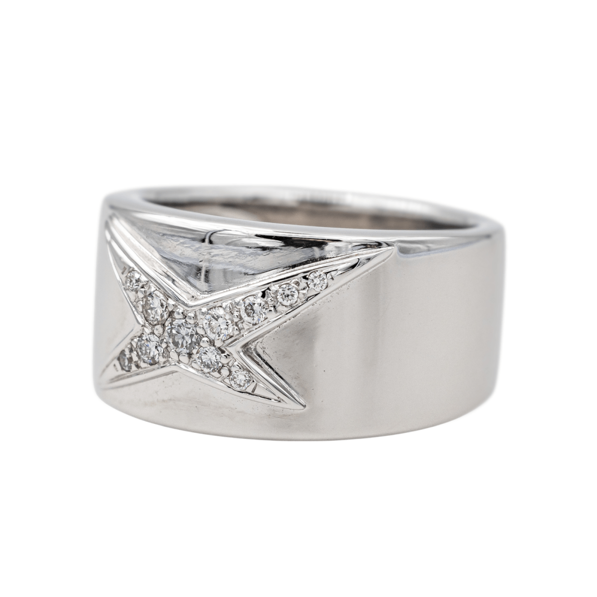 Bague MAUBOUSSIN "Étoile Divine" en or blanc, or jaune et diamants - Castafiore