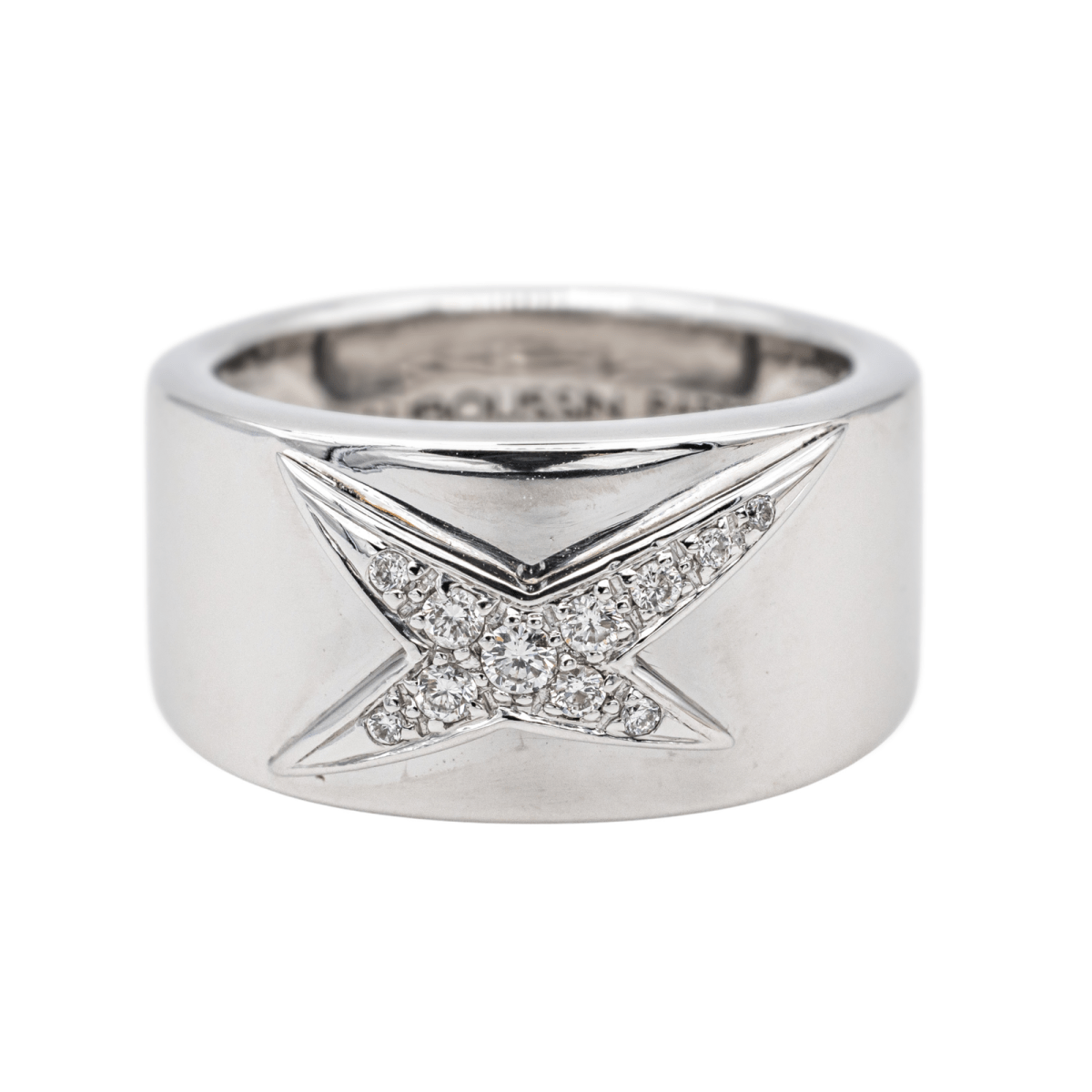 Bague MAUBOUSSIN "Étoile Divine" en or jaune, or blanc et diamants - Castafiore