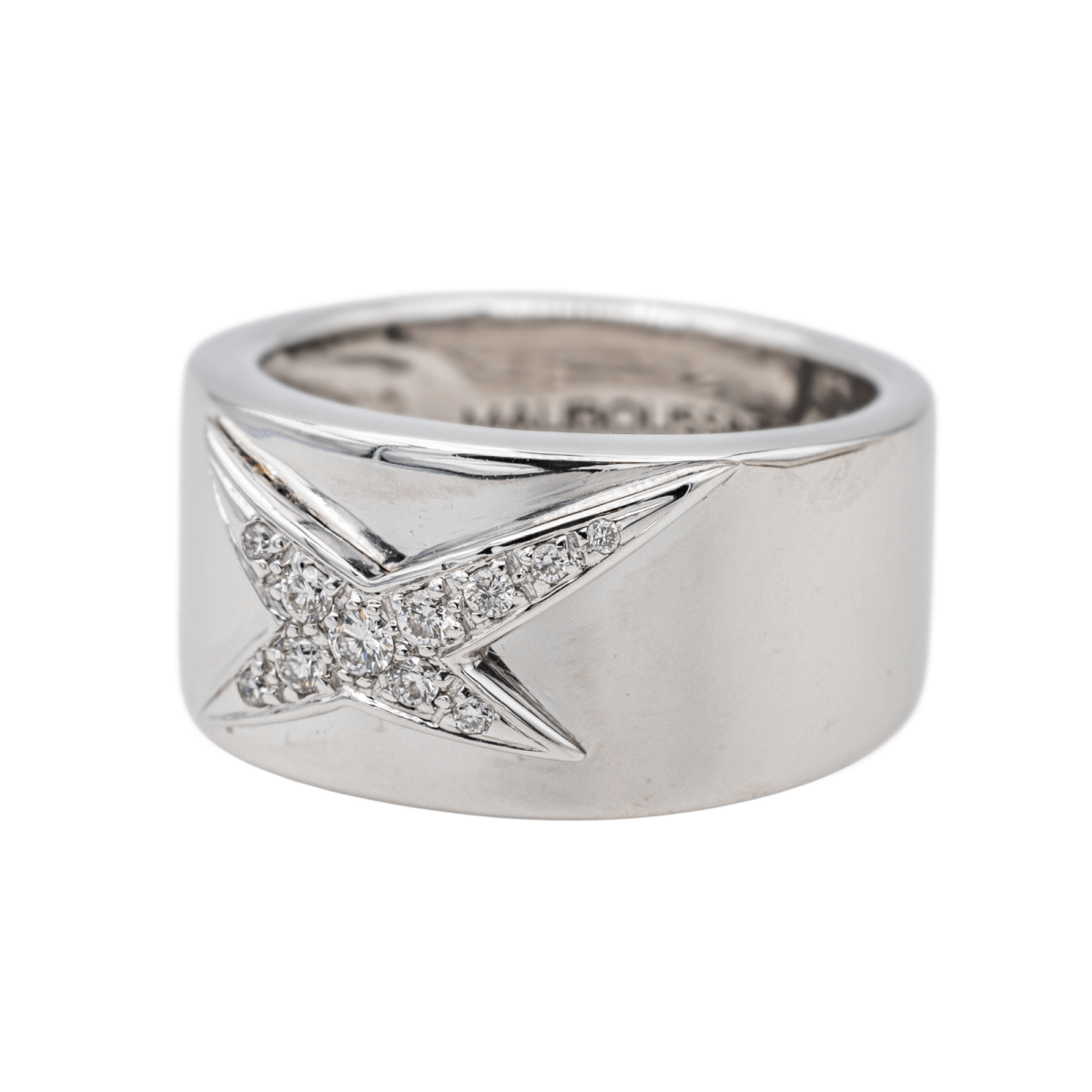 Bague MAUBOUSSIN "Étoile Divine" en or jaune, or blanc et diamants - Castafiore