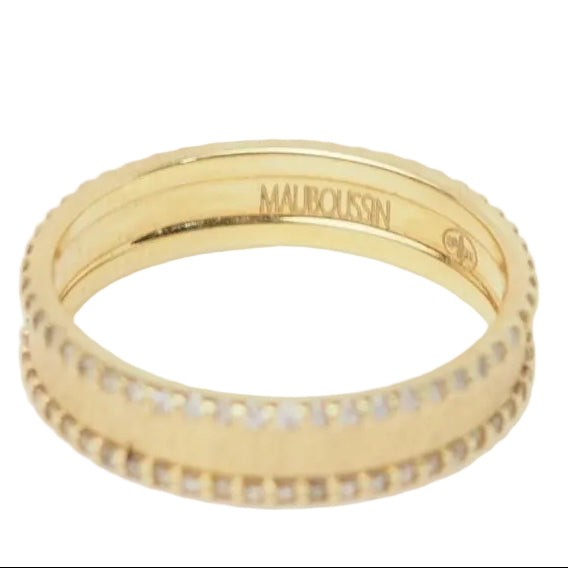 Bague Mauboussin "La vie Parisienne" or jaune et diamants - Castafiore