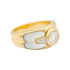 Bague MAUBOUSSIN "Nadia" or jaune, nacre et diamant - Castafiore