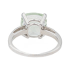 Bague MAUBOUSSIN "Petit visage d'Amour " en or blanc, prasiolite et diamants - Castafiore