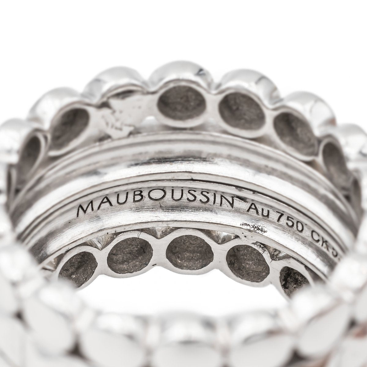 Bague MAUBOUSSIN "Route de Tennesse" en or blanc - Castafiore