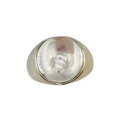 Bague MAUBOUSSIN "Transparence" en or blanc, cristal de roche et diamant - Castafiore