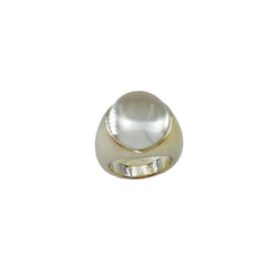 Bague MAUBOUSSIN "Transparence" en or blanc, cristal de roche et diamant - Castafiore