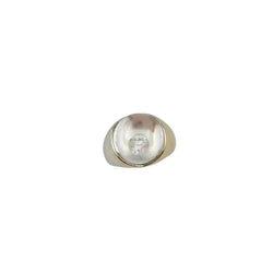 Bague MAUBOUSSIN "Transparence" en or blanc, cristal de roche et diamant - Castafiore