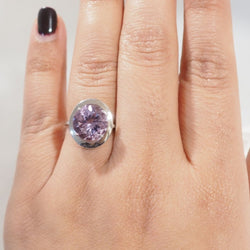 Bague MAUBOUSSIN Vraiment jolie mon amour en or blanc améthyste et diamants - Castafiore