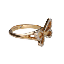 Bague Messika Butterfly Or rose 18k avec diamants brillants. Taille 55 - Castafiore