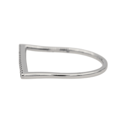 Bague MESSIKA "Gatsby Barrette" en or blanc et diamants - Castafiore