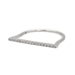 Bague MESSIKA "Gatsby Barrette" en or blanc et diamants - Castafiore