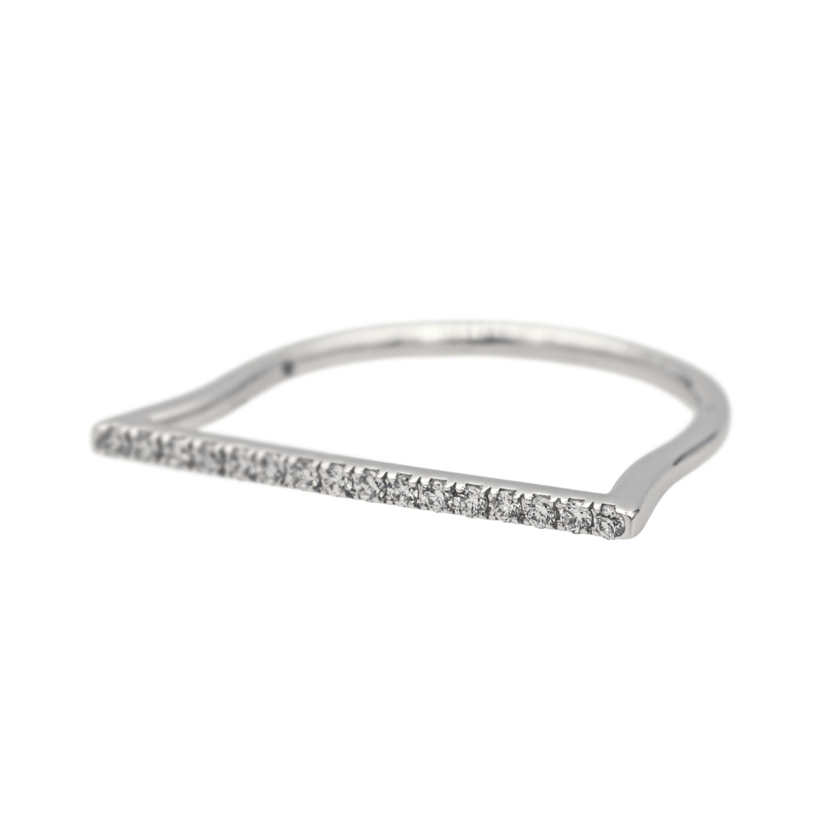 Bague MESSIKA "Gatsby Barrette" en or blanc et diamants - Castafiore