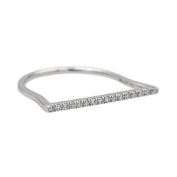 Bague MESSIKA "Gatsby Barrette" en or blanc et diamants - Castafiore
