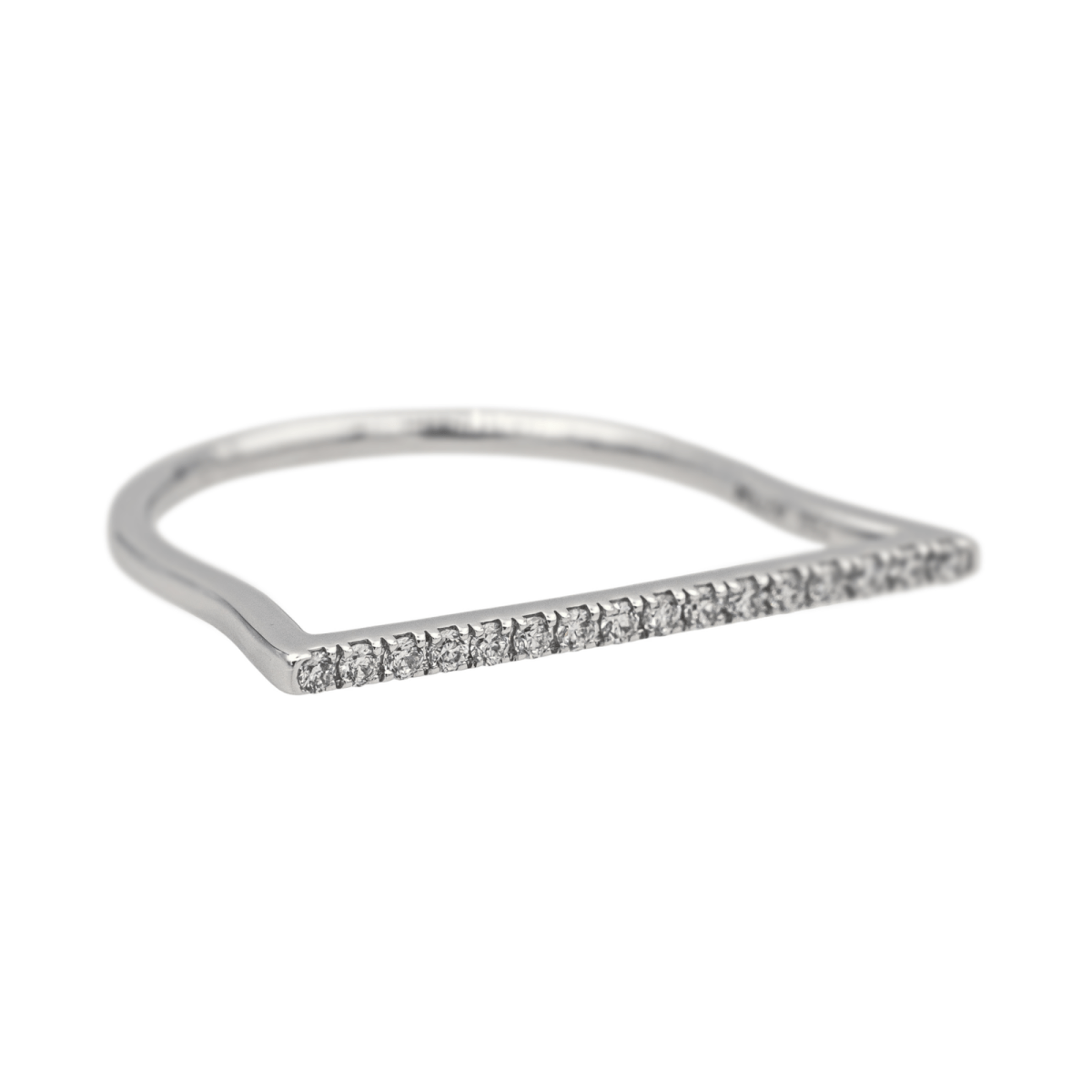 Bague MESSIKA "Gatsby Barrette" en or blanc et diamants - Castafiore