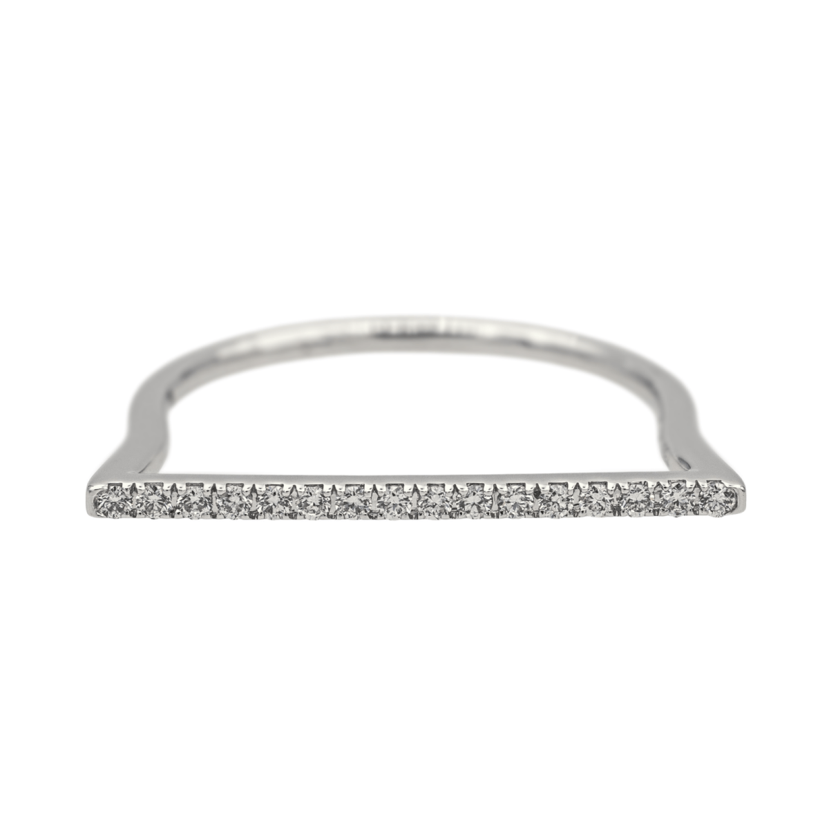 Bague MESSIKA "Gatsby Barrette" en or blanc et diamants - Castafiore