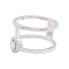 Bague MESSIKA "Glam'Azone" en or blanc et diamants - Castafiore