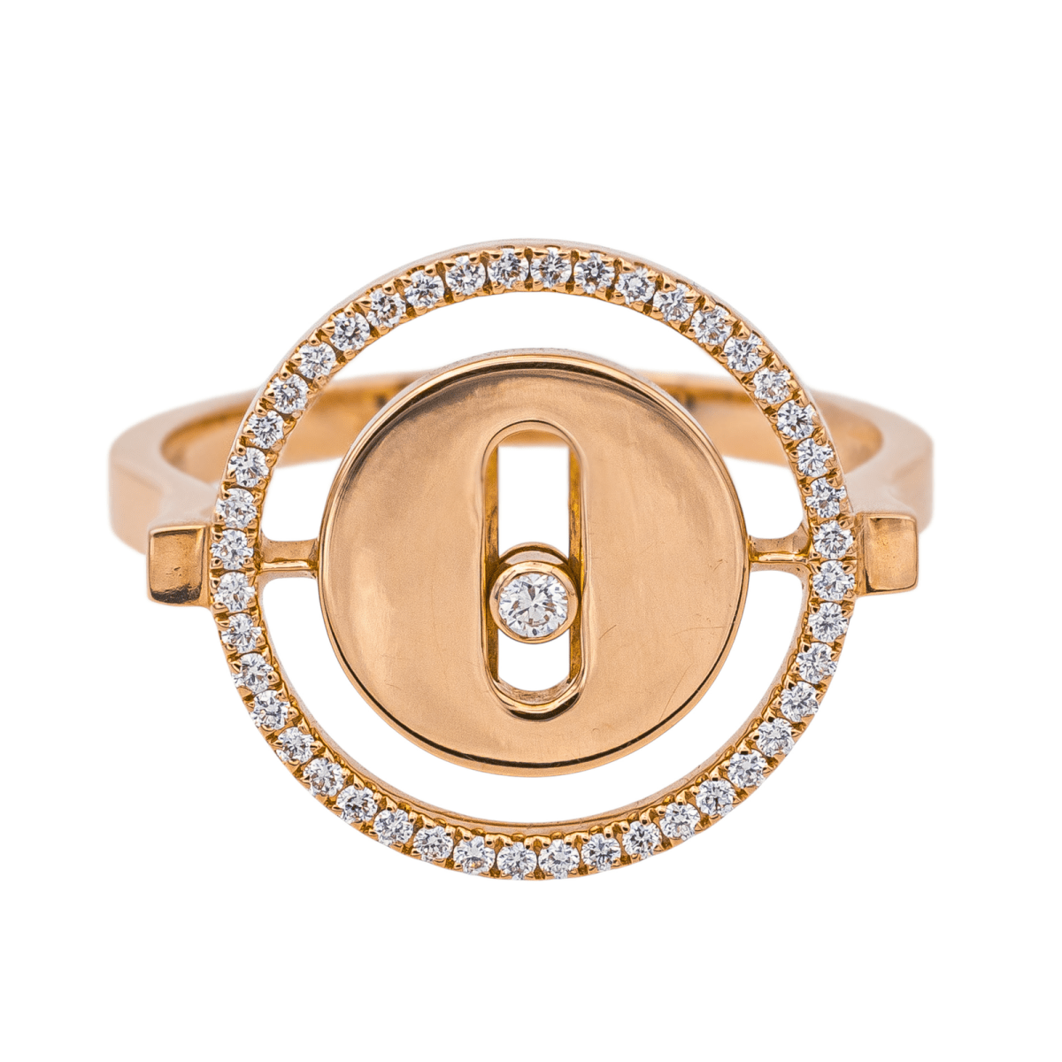 Bague MESSIKA Lucky Move en or rose diamant - Castafiore