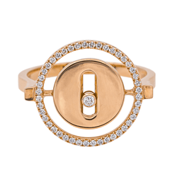 Bague MESSIKA Lucky Move en or rose diamant - Castafiore