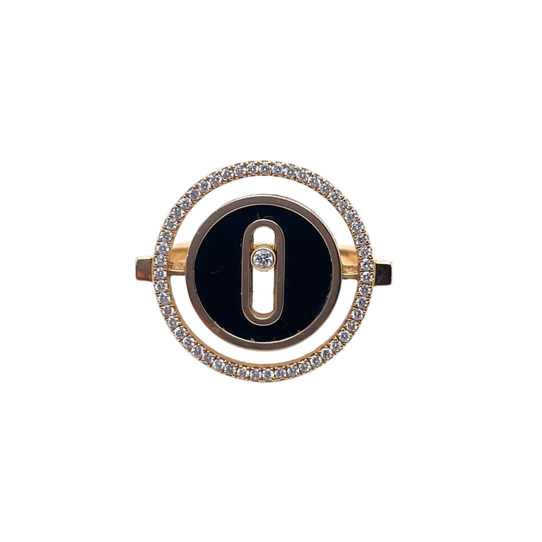 Bague Messika Lucky Move Onyx Diamants - Castafiore