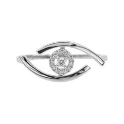 Bague MESSIKA "Luckye Eye" en or blanc et diamants - Castafiore
