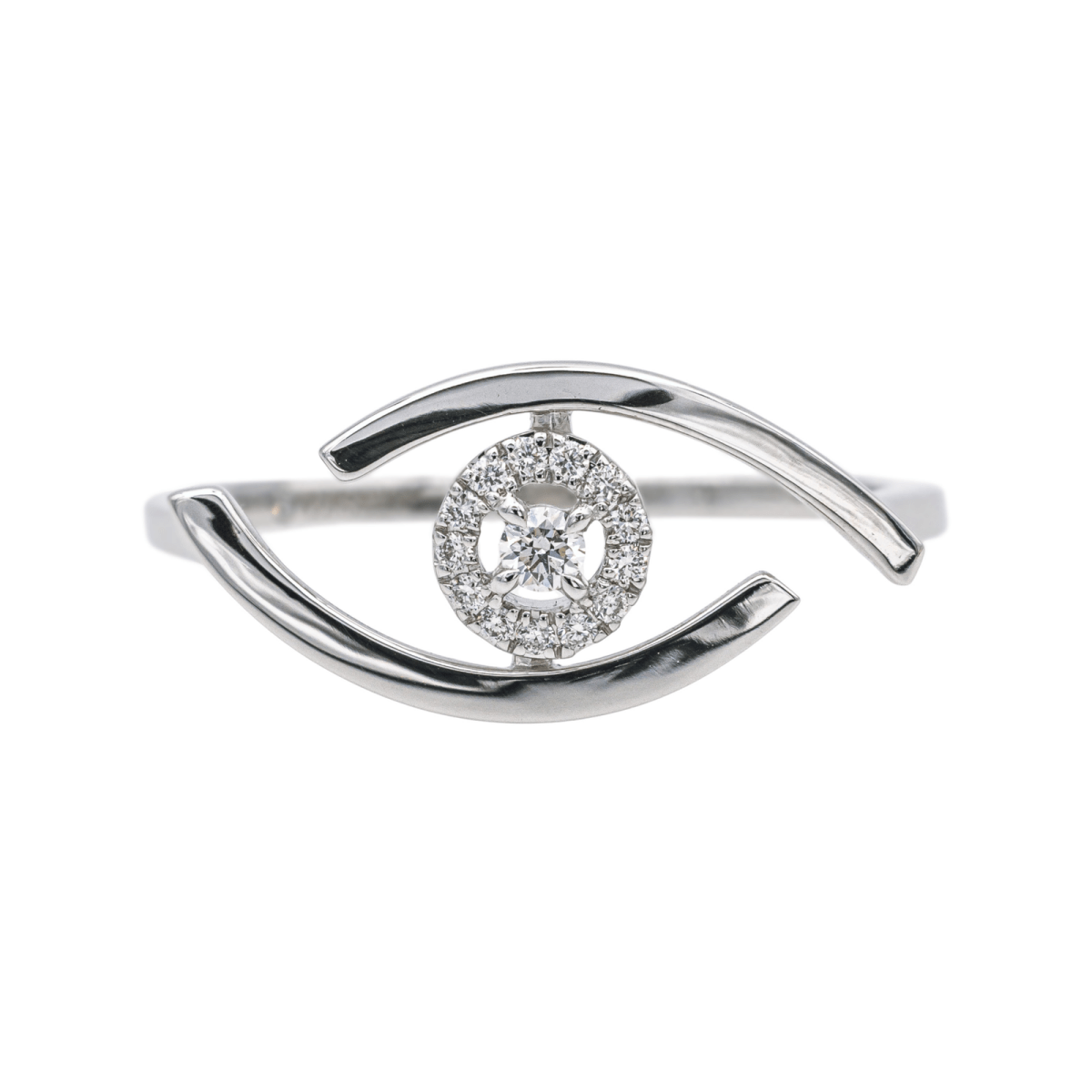 Bague MESSIKA "Luckye Eye" en or blanc et diamants - Castafiore